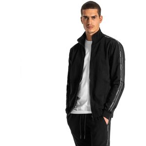 Antony Morato High-neck In Stretch Cotton With Logo Tape Sweatshirt Met Rits