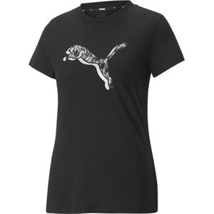 Puma Power Safari Graphic T-shirt Zwart S Vrouw