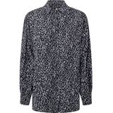Pepe Jeans - PL304728 - Blouse - Zwart - Casual - Viscose - Lange Mouwen