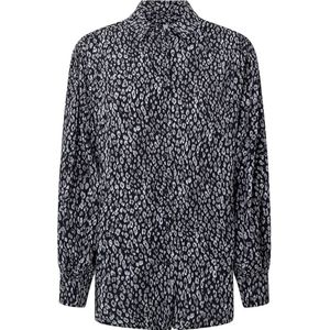 Pepe Jeans - PL304728 - Blouse - Zwart - Casual - Viscose - Lange Mouwen