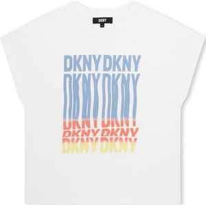 Dkny D60093 Short Sleeve T-shirt Wit 12 Years