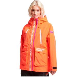 Superdry Ski Ultimate Rescue Down Jacket Oranje L Vrouw