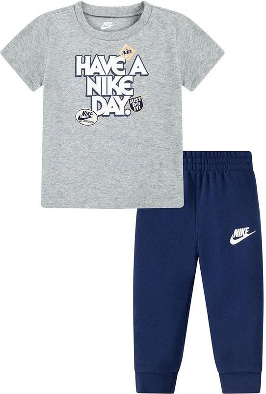 Nike - Kids Soa Fleece - Korte Mouw Set - Midnight Navy