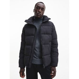 Calvin Klein Crinkle Quilted Padded Jacket Zwart,Grijs L Man
