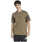 Adidas - Future Icons 3 Stripes - T-shirt - Bruin - Korte Mouwen
