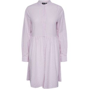Pieces Sally Long Sleeve Dress Paars XS Vrouw