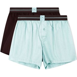 Emporio Armani Logo Label Boxers 2 Eenheden