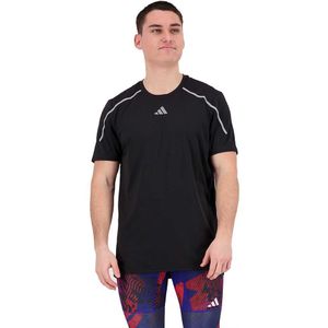 Adidas Confident Short Sleeve T-shirt Zwart XL Man