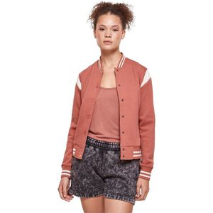 Urban Classics Inset College Jacket Oranje 5XL Vrouw