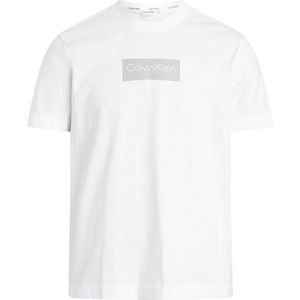 Calvin Klein Raised Rubber Logo Short Sleeve T-shirt Wit S Man