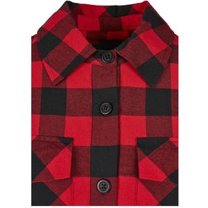 Urban Classics Flannel Shirt Rood 4XL Vrouw