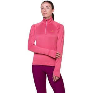 Ronhill Tech Winter Half Rits Lange Mouw T-shirt Roze Vrouw