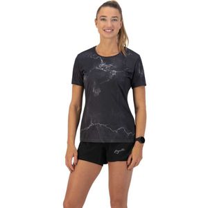 Rogelli Marble Short Sleeve T-shirt Zwart XL Vrouw