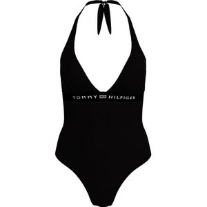 Tommy Hilfiger Halter Plus Size Swimsuit Zwart L Vrouw