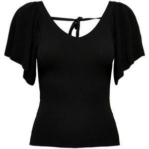 Only Top Leelo Short Sleeve T-shirt Zwart XS Vrouw