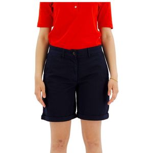 Tommy Hilfiger Co Blend Chino Shorts Blauw 36 Vrouw