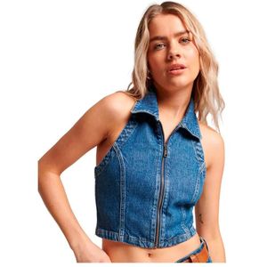 Superdry Collared Top Zonder Mouwen