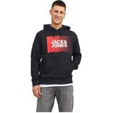 Jack & Jones Corp Logo Play Hoodie Zwart L Man