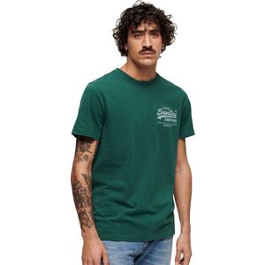Superdry Classic Vintage Logo Heritage Short Sleeve T-shirt Groen 2XL Man