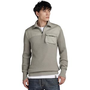 G-star Army Half Half Zip Sweater Beige XL Man