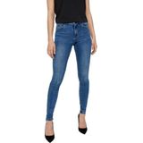 VERO MODA Mid Waist Skinny Jeans VMTANYA Medium Blue Denim