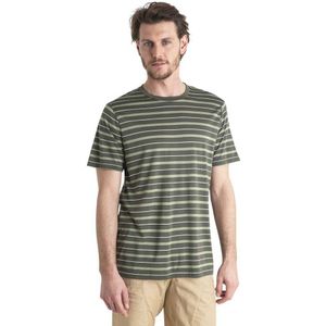Icebreaker Wave Stripe Short Sleeve T-shirt Groen S Man