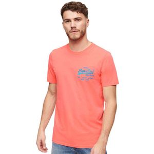 Superdry Neon Vl Short Sleeve T-shirt Oranje M Man