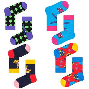 Happy Socks Kids The Beatles Limited Edition - 4-Pack Gift Box - Maat 13-21
