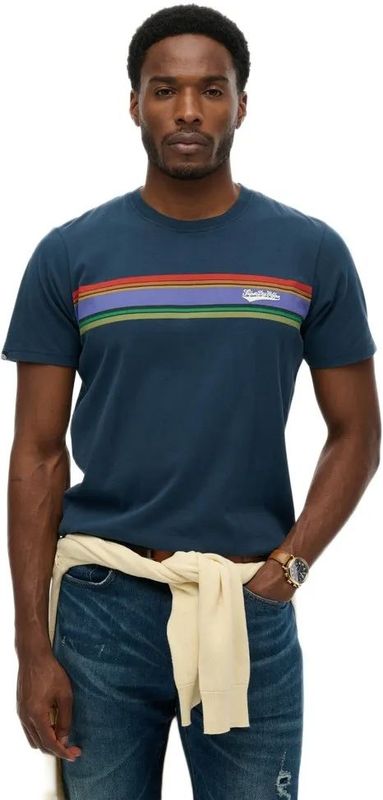 Superdry - Outdoor Stripe Logo - T-shirt - Met Korte Mouwen