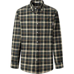 Pepe Jeans - PM308852 - Overhemd - Groen - Katoen - Lange Mouwen