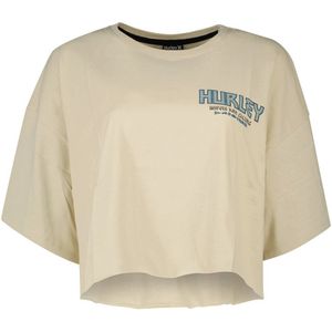Hurley Oceancare Tour Back Print Short Sleeve T-shirt Beige L Vrouw