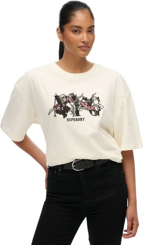 Superdry - Night Garden - Oversized T-shirt - Katoen - Korte Mouwen