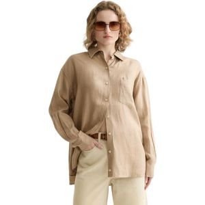 Scotch & Soda U9b01128t Linen Overhemd Met Lange Mouwen