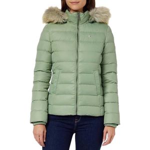 Tommy Jeans Basic Hooded Down Jacket Groen L Vrouw