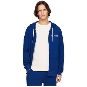 Tommy Hilfiger Monotype Throughs Full Zip Sweatshirt Blauw S Man