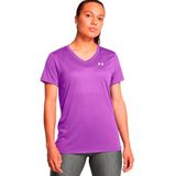 Under Armour Tech V-neck Solid T-shirt Met Korte Mouwen Paars S Vrouw
