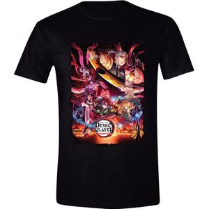 Pcmerch Demon Slayer T-shirt Met Zwaaiende Wapens