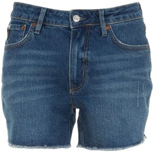 Superdry Vintage Mid Rise Shorts Blauw 30 Vrouw