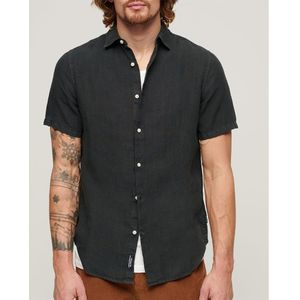 Superdry Studios Casual Linen Short Sleeve T-shirt Zwart XL Man