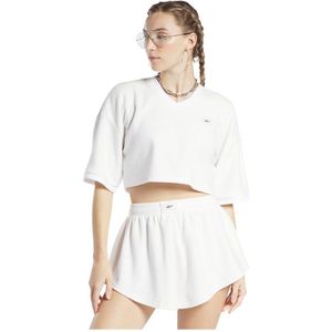 Reebok Classics Natural Dye Towel Terry Crop T-shirt Met Korte Mouwen