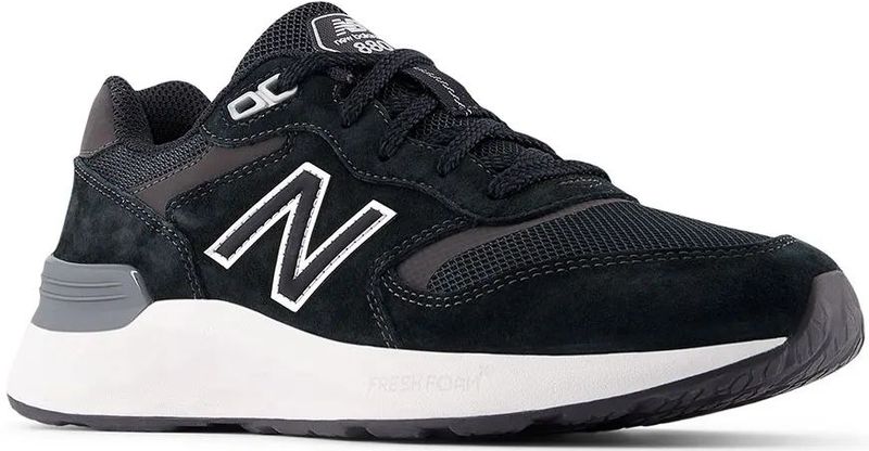 New Balancevoor vrouwen. WW880V7 Leren wandelschoenen Fresh Foam 880 v7 zwart (36), Leer, Plat, Veters, Casual, Sportief, Buiten, Meerdere s