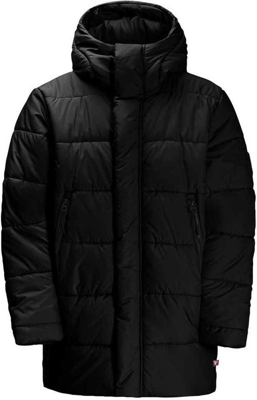 Teen - Insulated Long Jacket - Jack - Zwart - Synthetisch - Winddicht