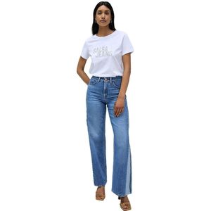 Salsa Jeans 21008838 Short Sleeve T-shirt Blauw XS Vrouw