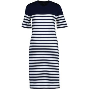 Gant Striped Short Sleeve Dress Blauw M Vrouw