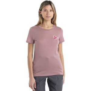 Icebreaker 150 Tech Lite Ii Community Merino Short Sleeve T-shirt Roze L Vrouw