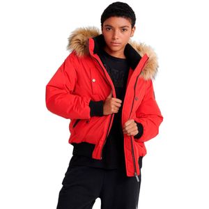 Superdry Microfibre Bomber Jacket Rood L Vrouw