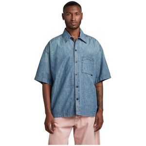 G-star D23095-d311 Boxy Fit Short Sleeve Shirt Blauw L Man