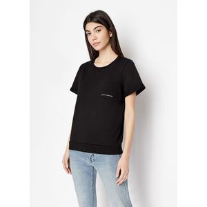 Armani Exchange 8nym03_yj68z Short Sleeve T-shirt Zwart XS Vrouw