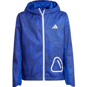 Adidas Run Jacket Blauw 15-16 Years Meisje
