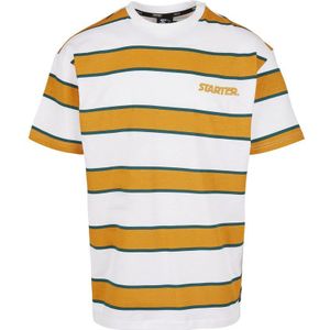 Urban Classics Starter Logo Striped T-shirt Wit S Man